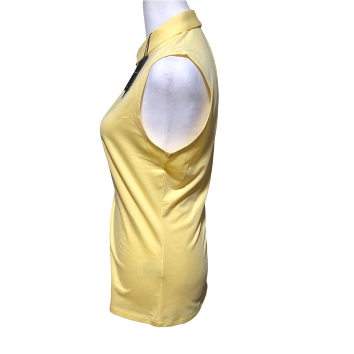 Dunning Freya Jersey Performance Sleeveless Polo - Golden Haze - Medium - Skorzie