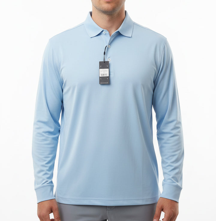 Straight Down Men's Golf Polo Stearns L/S Carolina Size L