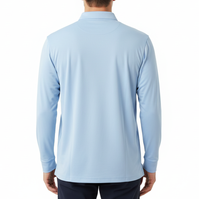 Straight Down Men's Golf Polo Stearns L/S Carolina Size L