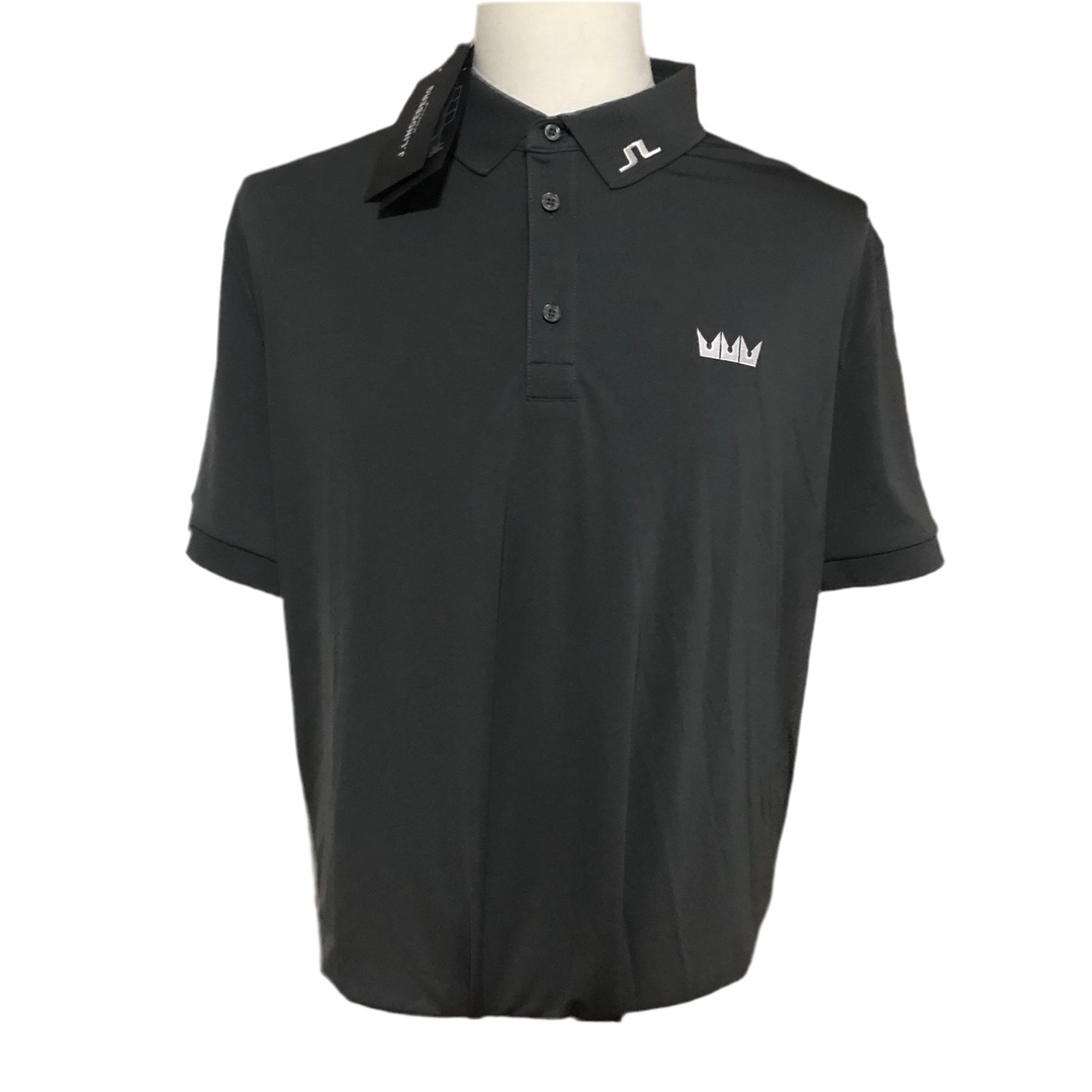 J.Lindeberg Tour Tech Polo (w/logo) - Asphalt - XX-Large (FINAL SALE ITEM) - Skorzie