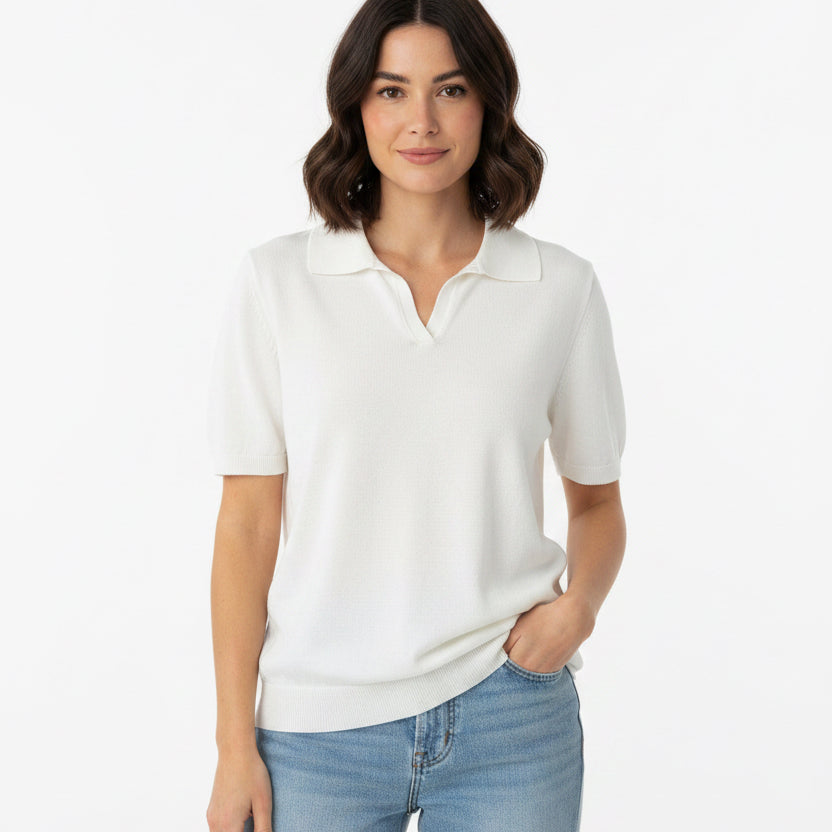 Devon Halsey Women's Sweater Cashmere Jojo Collar Day
