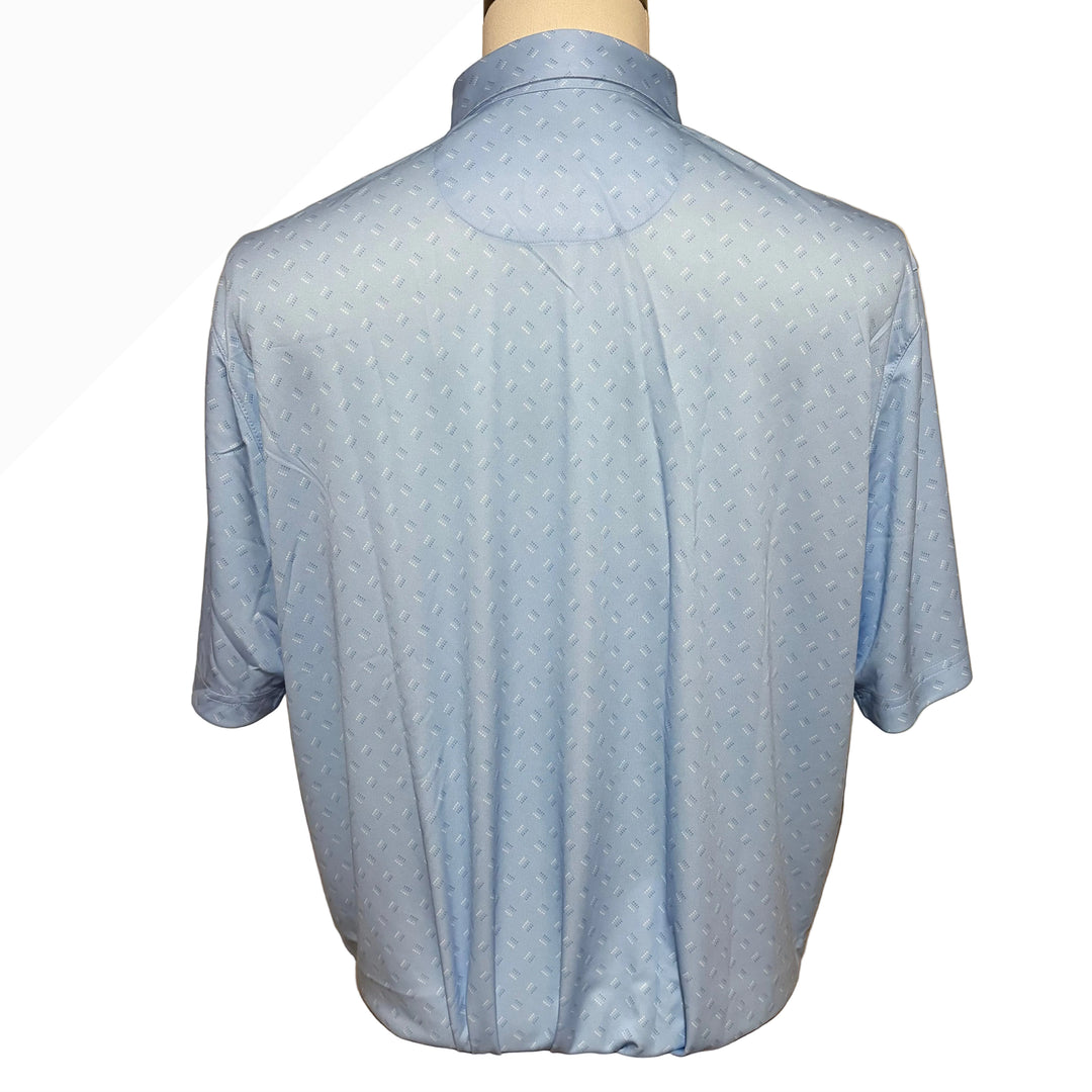 Greg Norman Microlux Fore Golf Polo - Blue Haze - Large - Skorzie