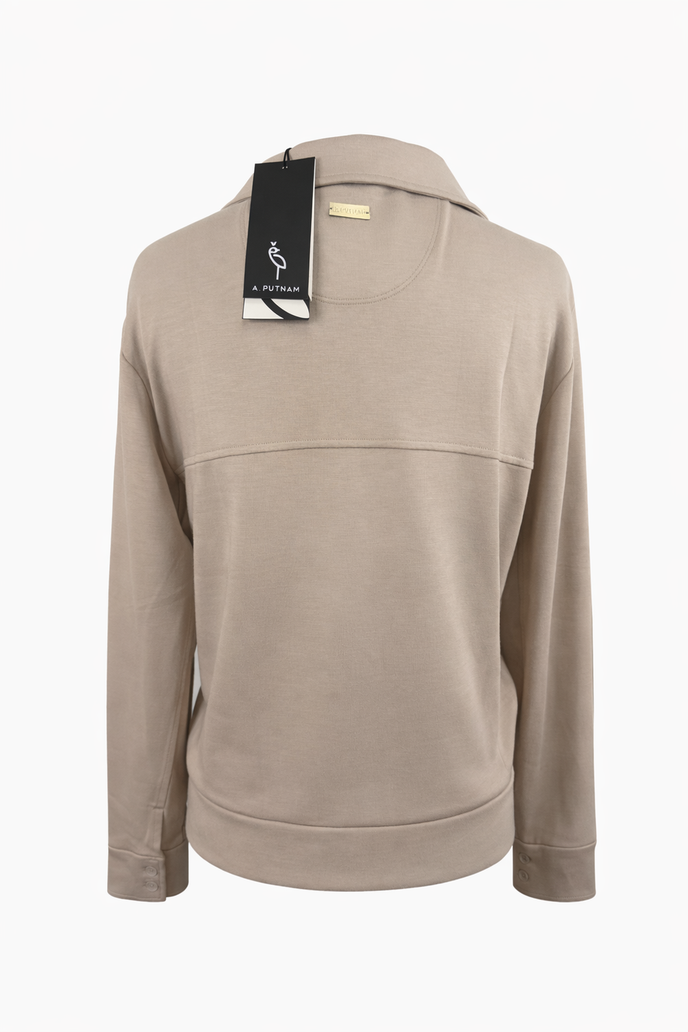 A. Putnam Women's Midweight Long Sleeve Polo - Cobblestone - X-Small - Skorzie