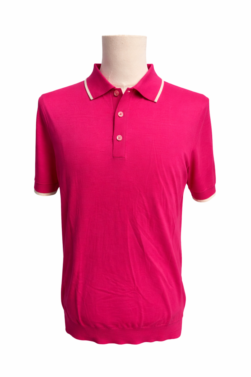 G/FORE LTD Release Merino Wool Knit Sweater Polo - Pink - Medium - Skorzie
