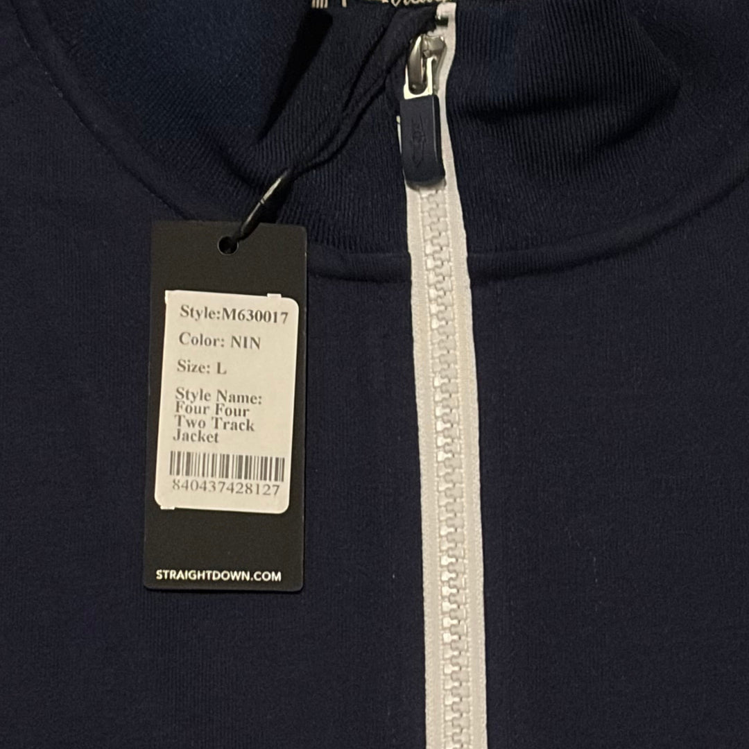 Straight Down Men's Golf Jacket Four Four Two Track New Indigo Size L
