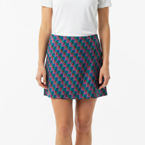 Original Penguin Women's Printed Tennis Skort 16" Chesapeake Bay Size S