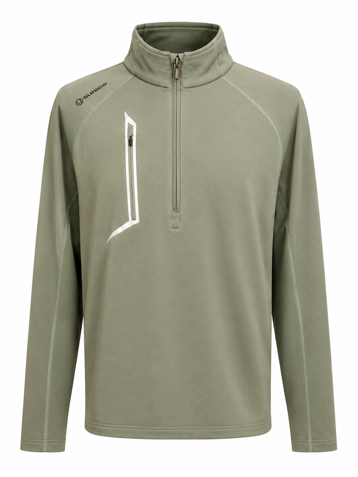 Sunice Men's Allendale 2.0 Element Shield Quarter Zip - Sea Spray - Large