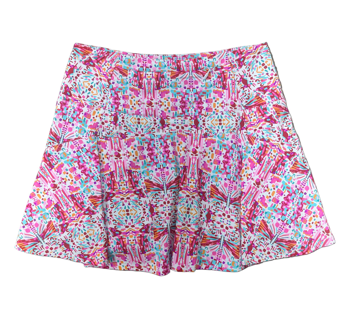 IBKUL Speckled Print Skort - Pink - Skorzie