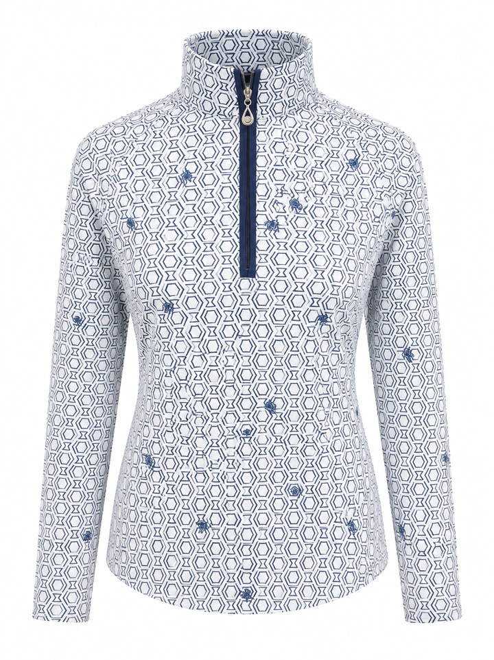 SanSoleil SolCool Print Mock - Buzz Blue - Medium
