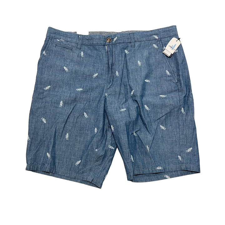 Johnnie-O Men's Hula Shorts 9" - Chambray - Size 35 - Skorzie