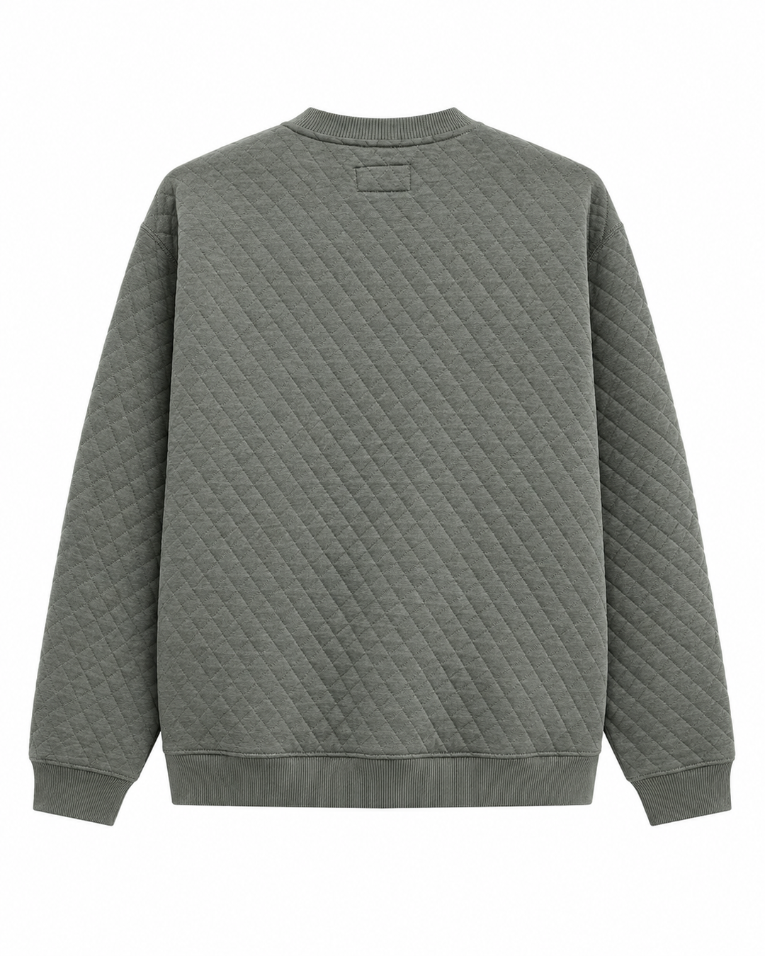 Marine Layer Corbet Quilted Crewneck - Dusty Pine