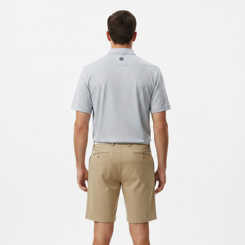 G/FORE Men's Polo Pima Nimbus/Pine Size M