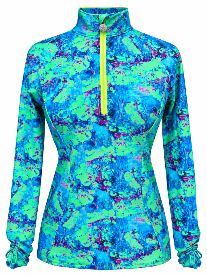 Tzu Tzu Sara Long Sleeve Top - Trippy Typhoon