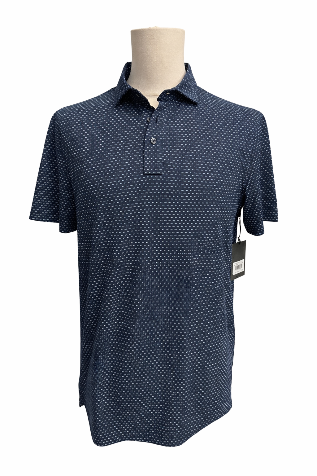 G/FORE Men's Mini Bow Print Golf Polo - Twilight - Medium - Skorzie