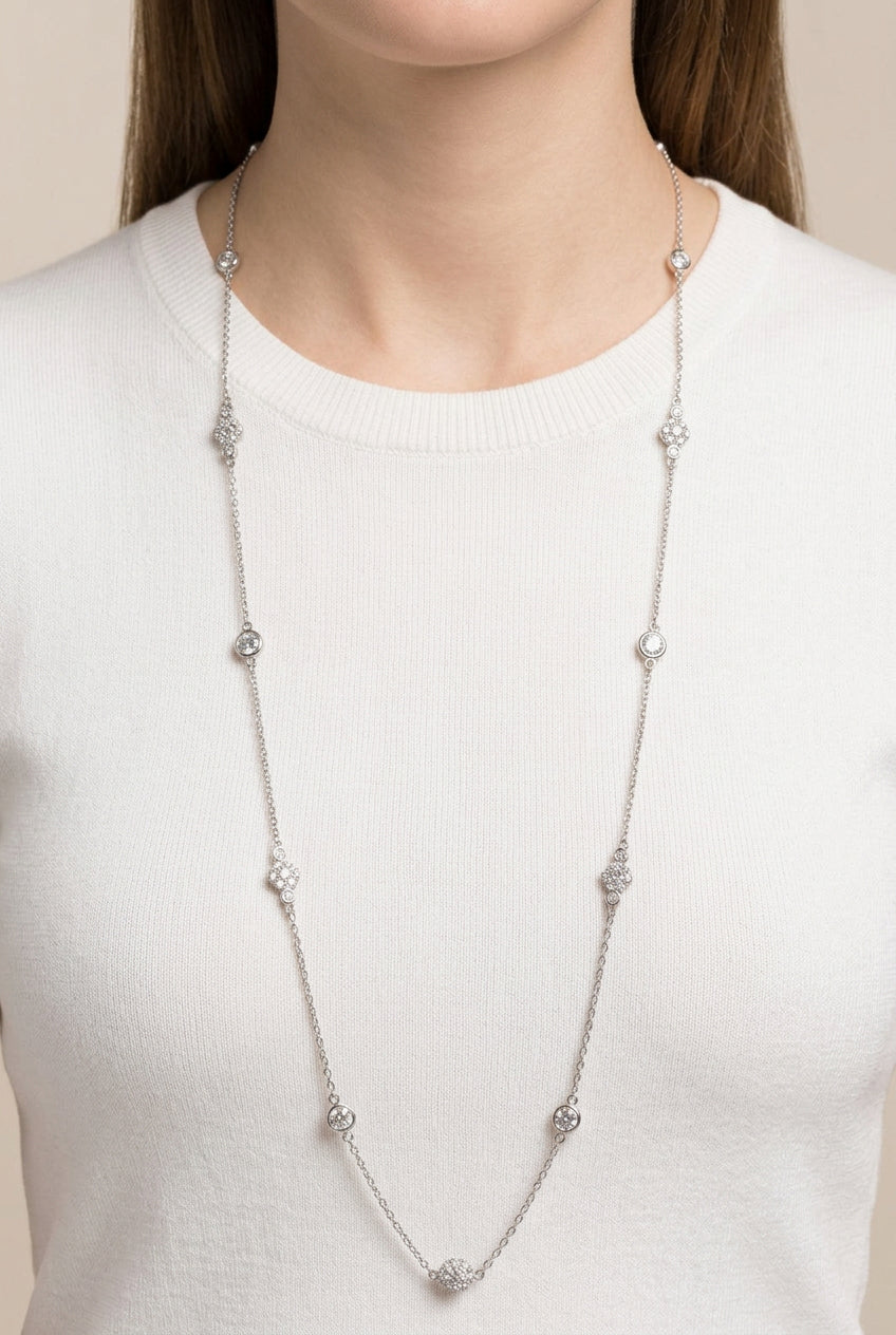 Brighton Women's Necklace Crystal Halo (Long) - Skorzie
