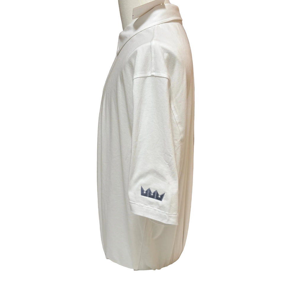 Linksoul Buttoned Polo (w/ logo) - White - XX-Large - Skorzie