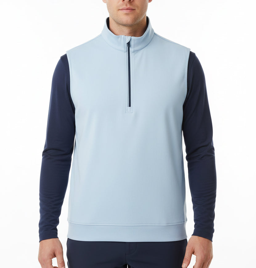 Straight Down Men's Golf Vest Carson Carolina Size L