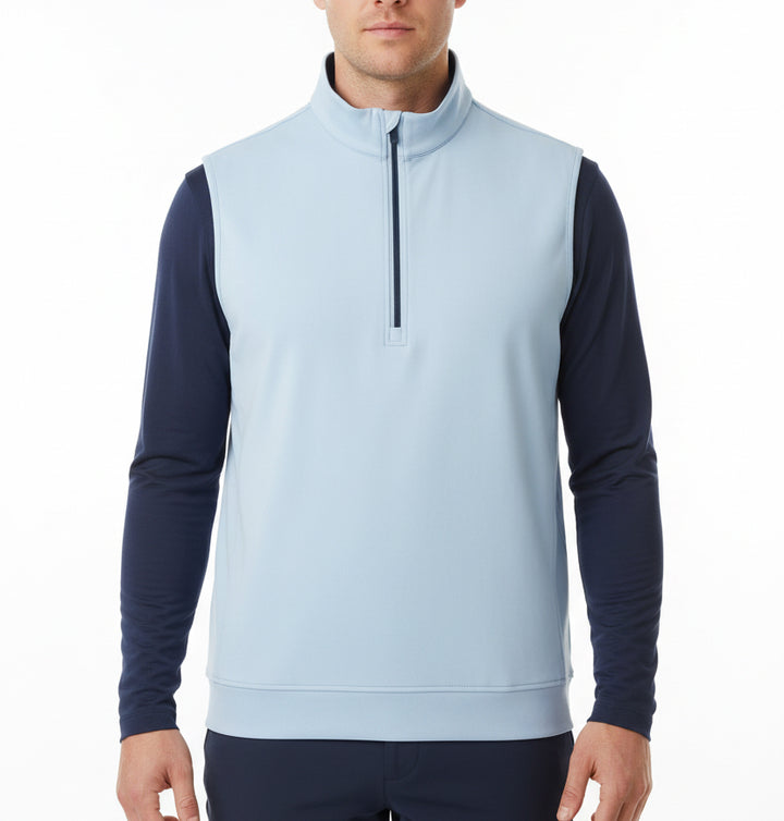 Straight Down Men's Golf Vest Carson Carolina Size L