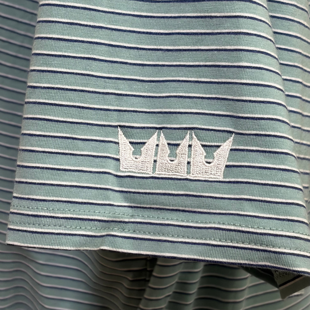 Holderness & Bourne Keppler Polo (w/logo) - Sage/White/Navy - XX-Large - Skorzie