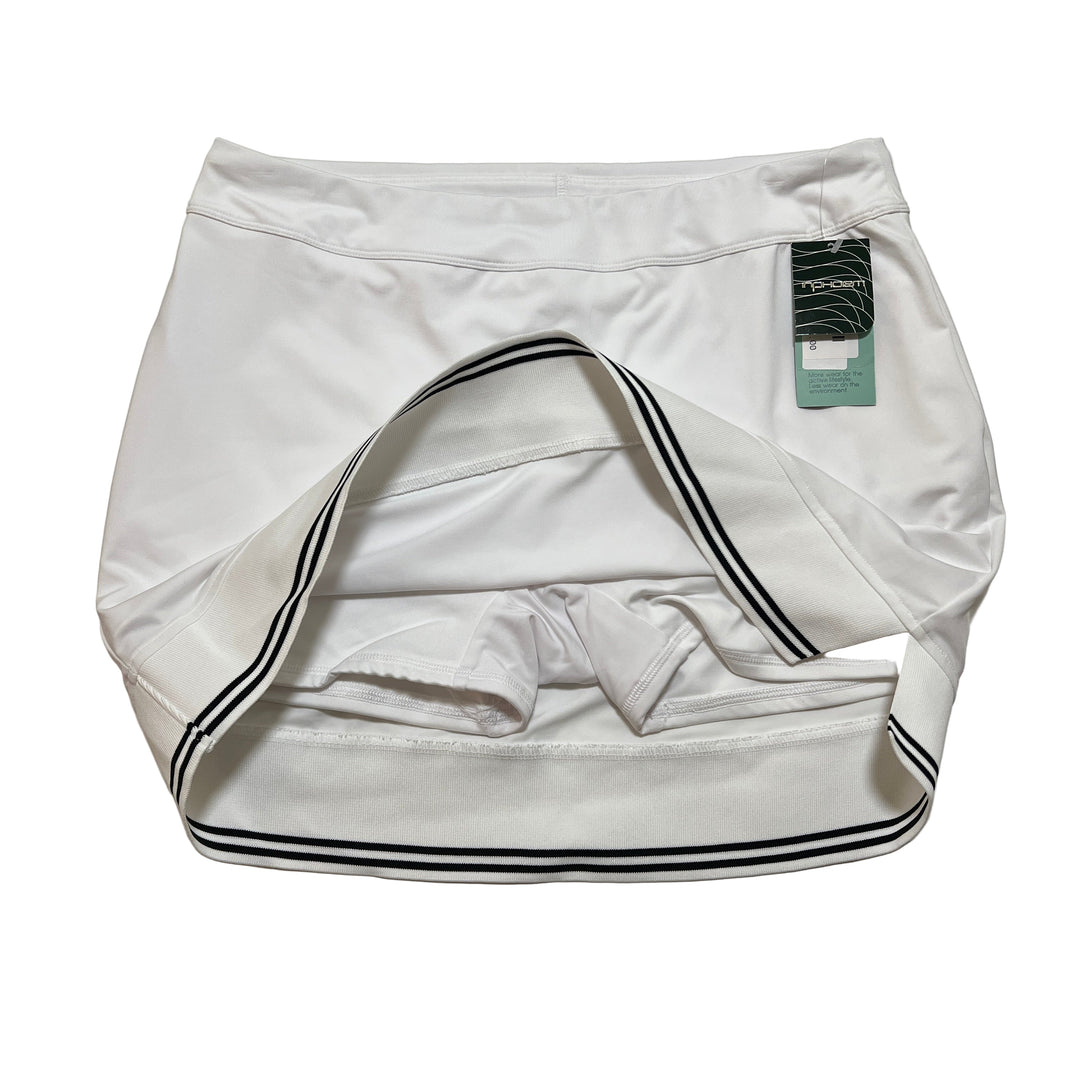 inPhorm Lilian Golf Skort 15" - White/Black - Large