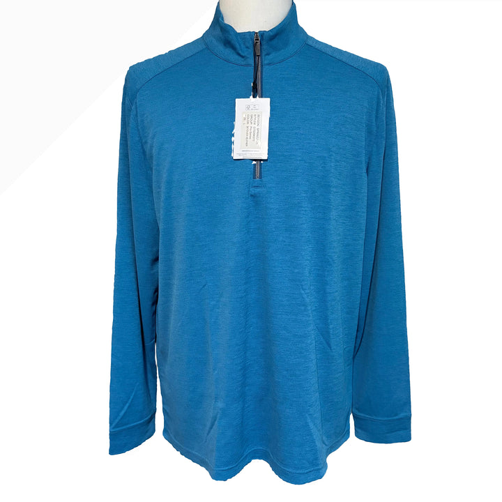 Greg Norman Freedom 1/4 Zip Pullover - Skydiver Heather - Large - Skorzie