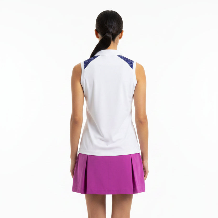 Daily Sports Womens Golf S/L Polo Adriana White