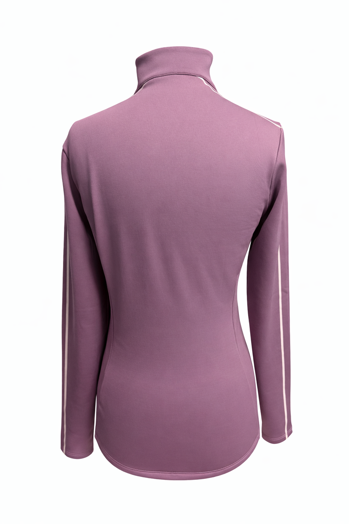 J.Lindeberg Nefe Quarter Zip Mid Layer (w/ Logo) - Very Grape -  Medium - Skorzie