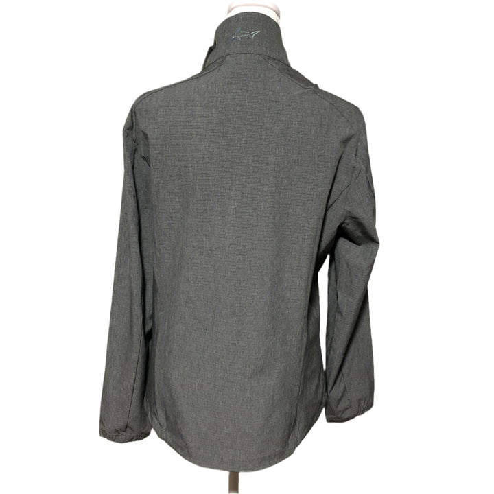 Greg Norman Fairway Full Zip Jacket - Black Heather - Medium - Skorzie