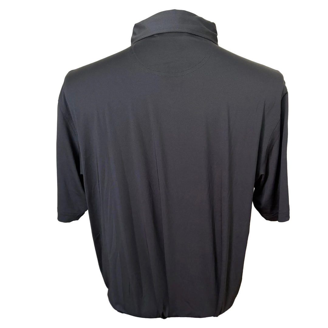 Bobby Jones Performance Jersey Solid Polo (w/ logo) - Black - Large - Skorzie
