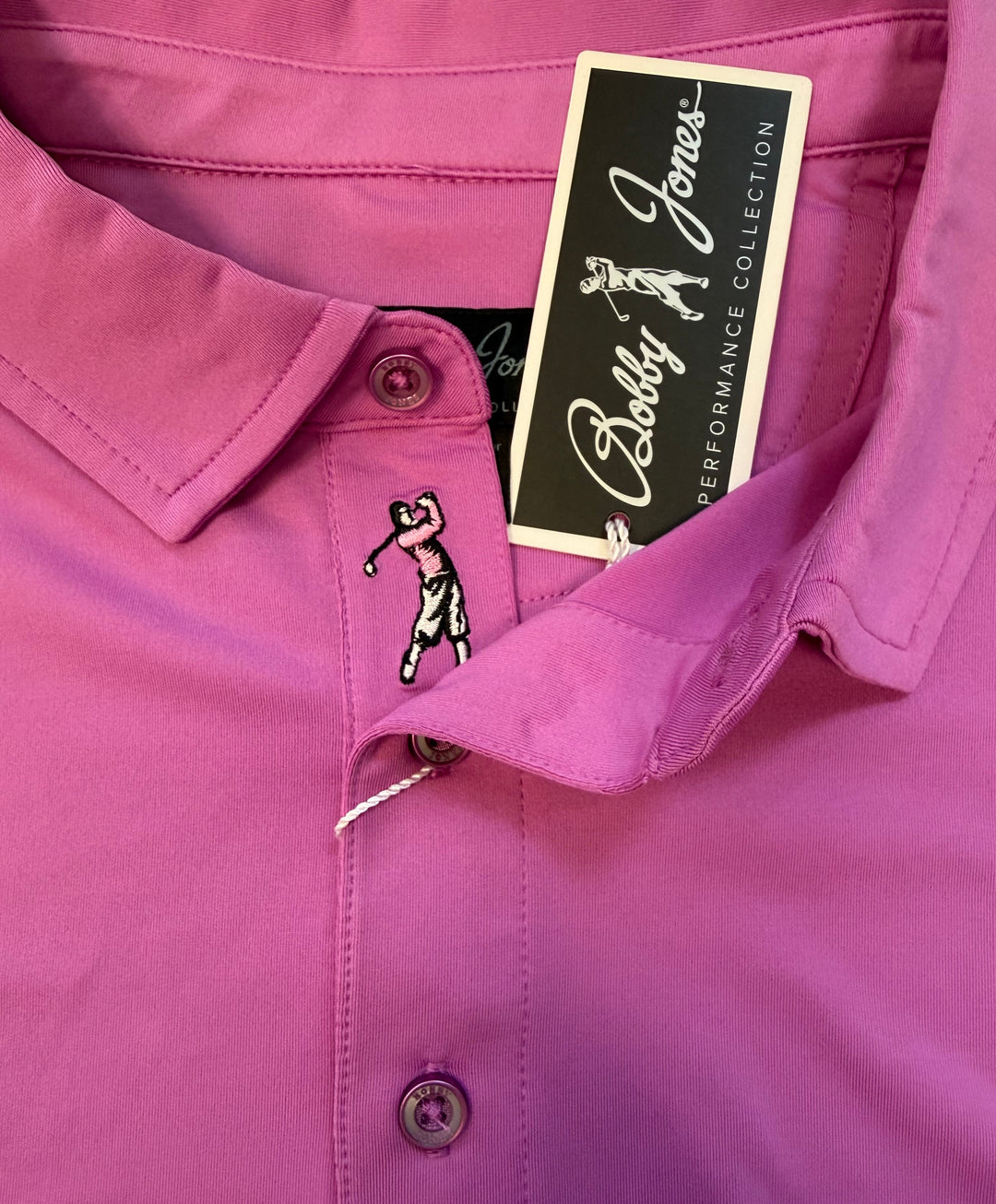 Bobby Jones Performance Collection Polo - Magenta - Large