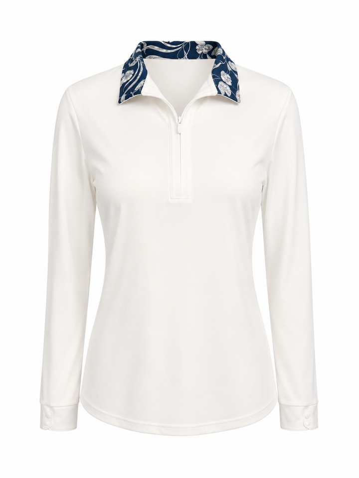 Kastel Denmark Long Sleeve Tailored Shirt - Sailor Blue French Tulip - Skorzie