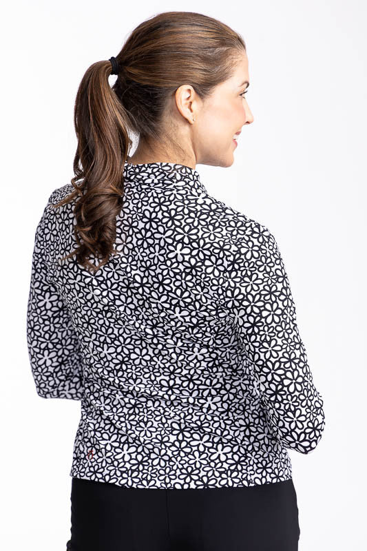 Kinona Lovely Layer Long Sleeve Golf Top- Fall Bloom (FINAL SALE ITEM)