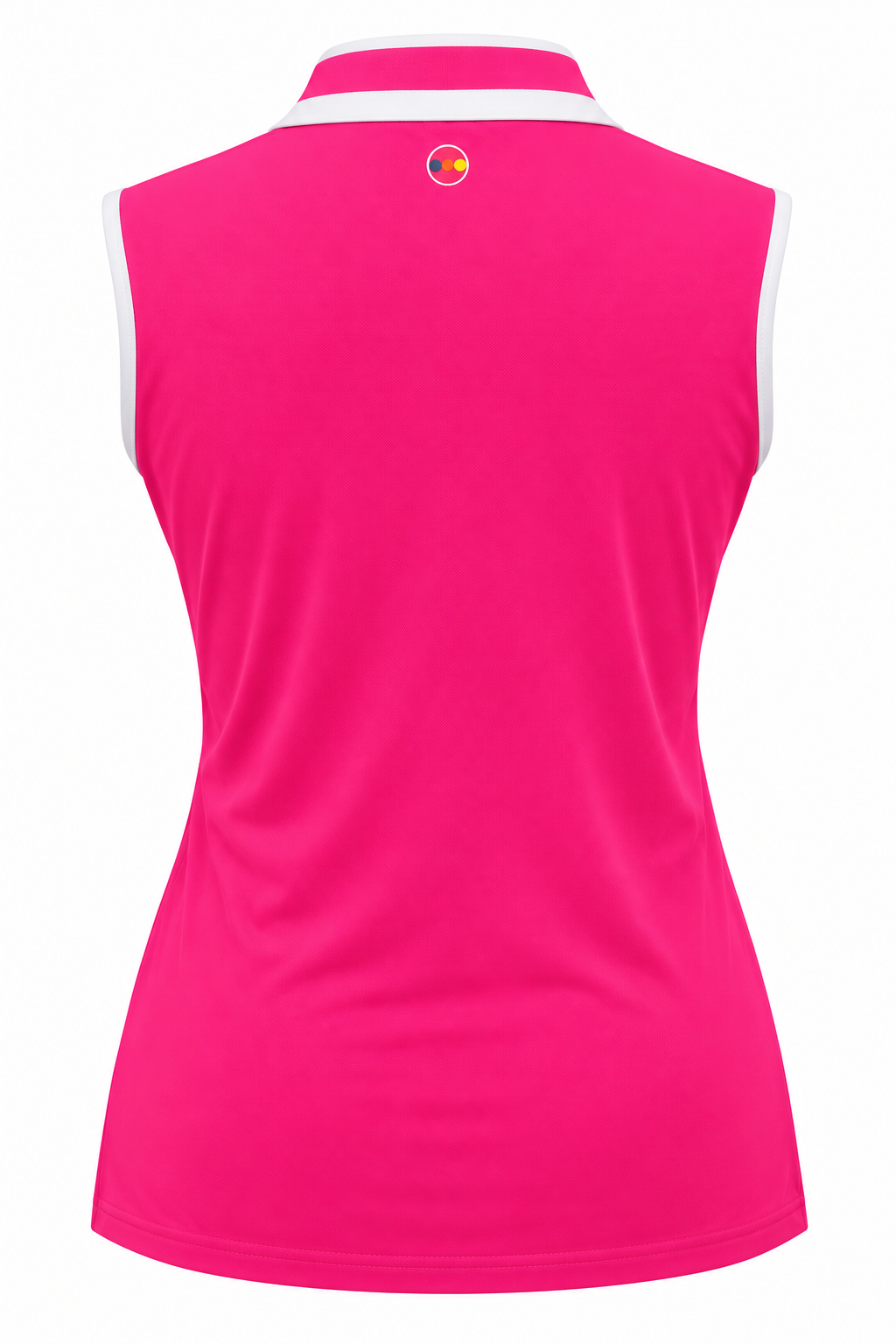 Swing Control Pique Mockneck Sleeveless Shirt - Bubblegum