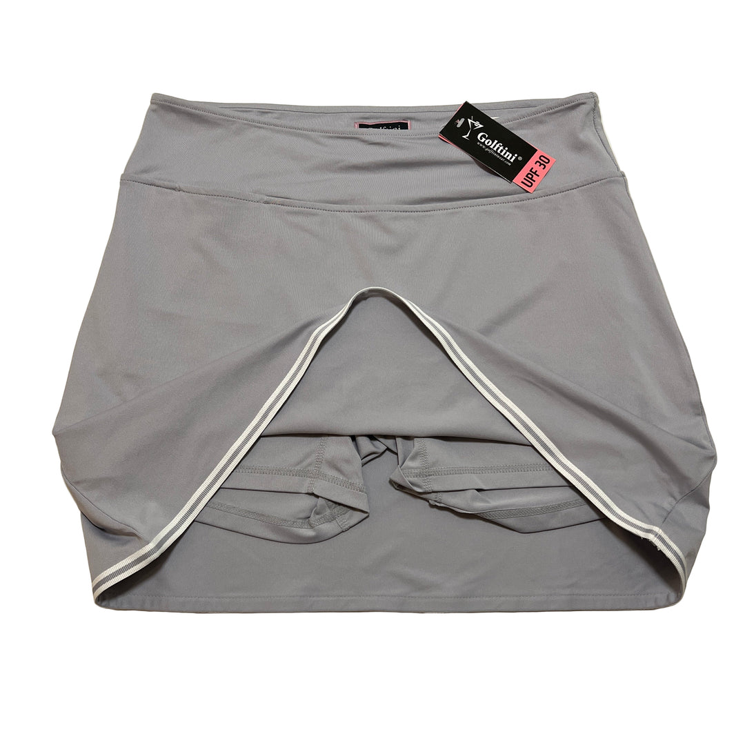 Golftini Silver Lining Skort 17" - Grey - Large