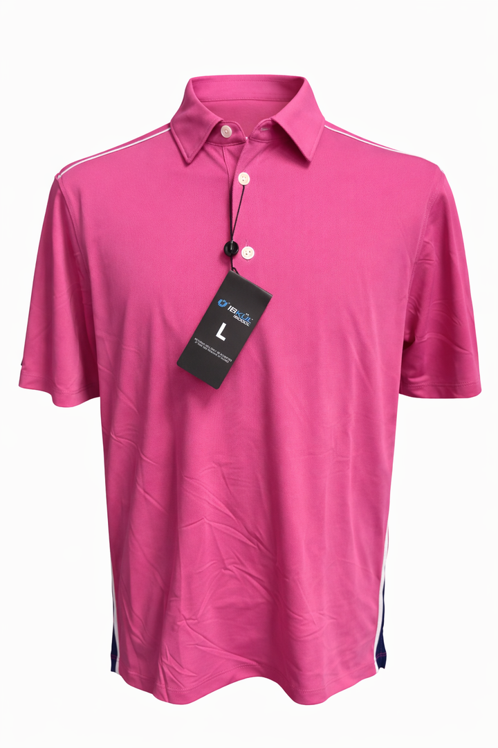 IBKUL Pink Short Sleeve Polo - Large - Skorzie