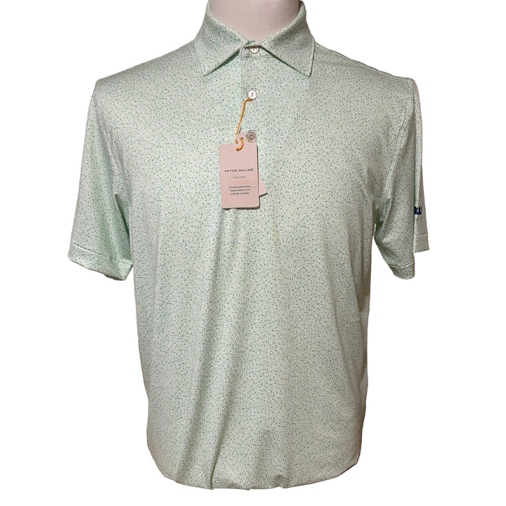 Peter Millar Nautical Notions Jersey Polo (w/logo) - Green - Small - Skorzie