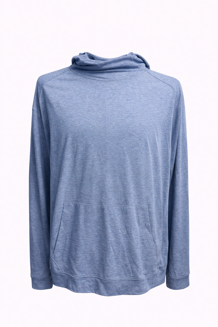 RLX Ralph Lauren Men's Heather Blue Hoodie - XL - Skorzie