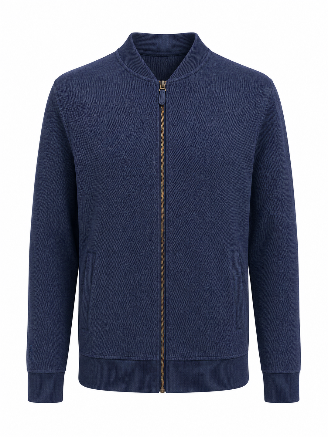 RLX Men's Full Zip Sweater (w/logo) - Blue - Medium - Skorzie