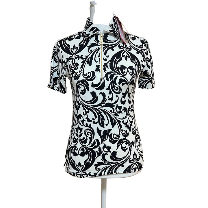 Brendratti Riva Short Sleeve Polo - Meryl Print - Skorzie