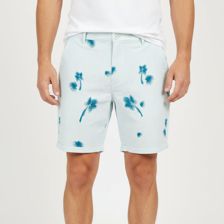 Puma Palmetto Seersucker Shorts (7.5") - Ocean Depths - Size 36 - Skorzie