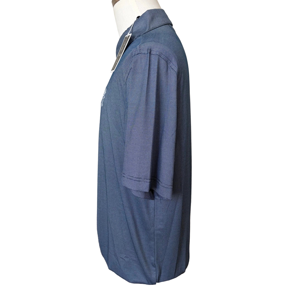 Bobby Jones Performance Dash Jacquard S/S Polo (w/ logo) - Summer Navy - Large - Skorzie