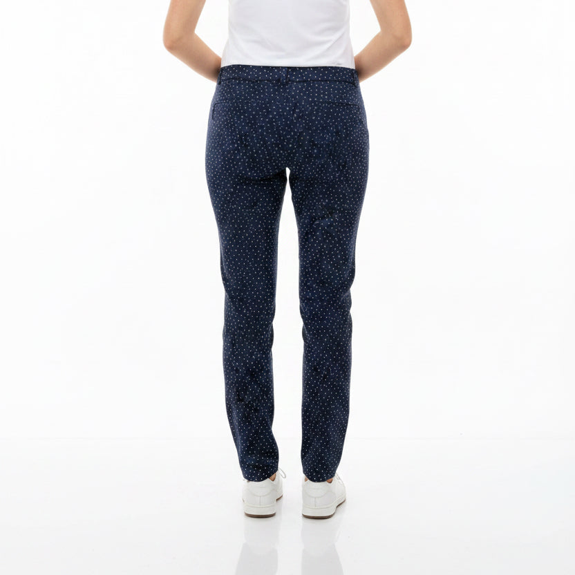 KJUS Women's Golf Pants Ice Light 7/8 Treggings 27" Atlanta Blue/White Size L