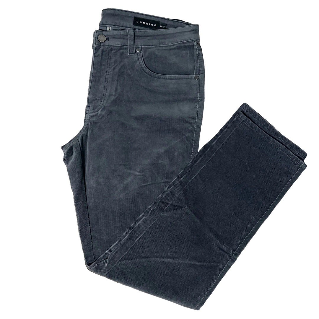 Dunning Seabury Corduroy Performance Pant - Lead - 34X32 - Skorzie