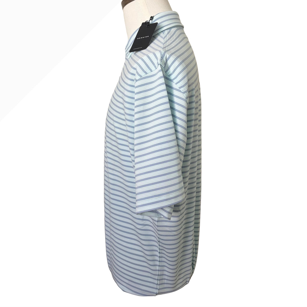 Dunning Milwick Ventilated Performance Polo - Tile Blue/Marina Blue - Large - Skorzie