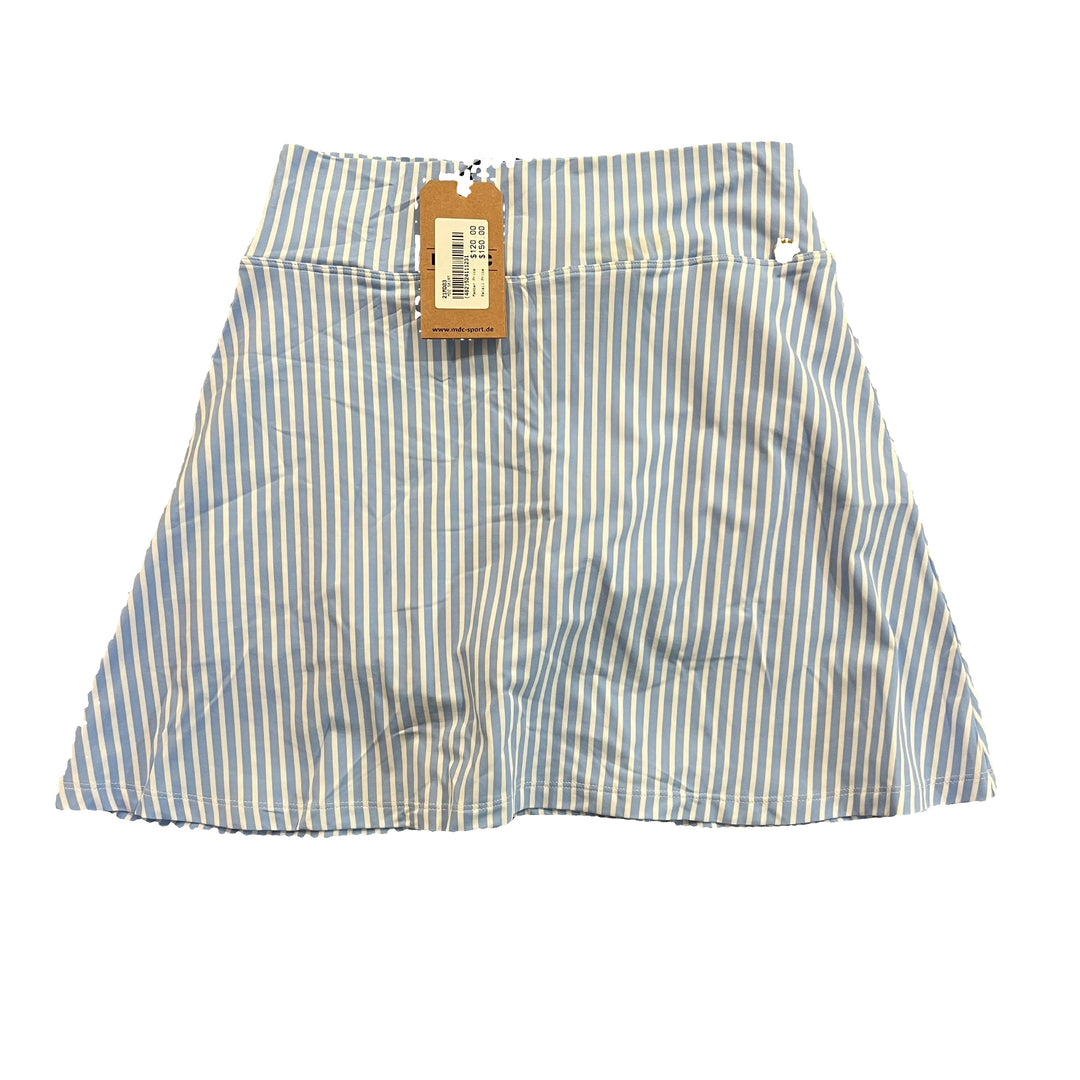 MDC Seersucker Skort (17") - Baby Blue/White - Skorzie