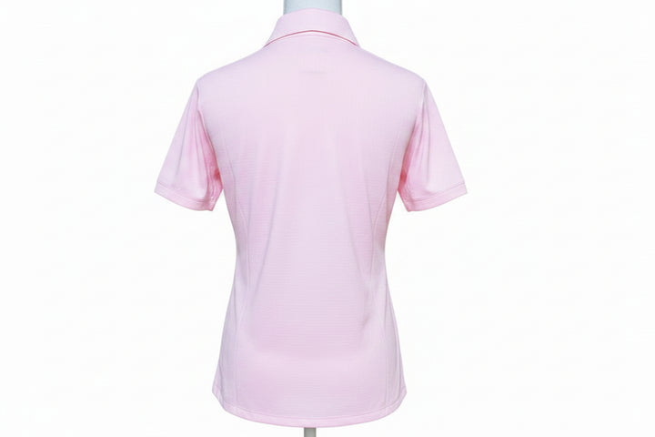 IBKUL Short Sleeve Mock Neck Top - Candy Pink - Small - Skorzie