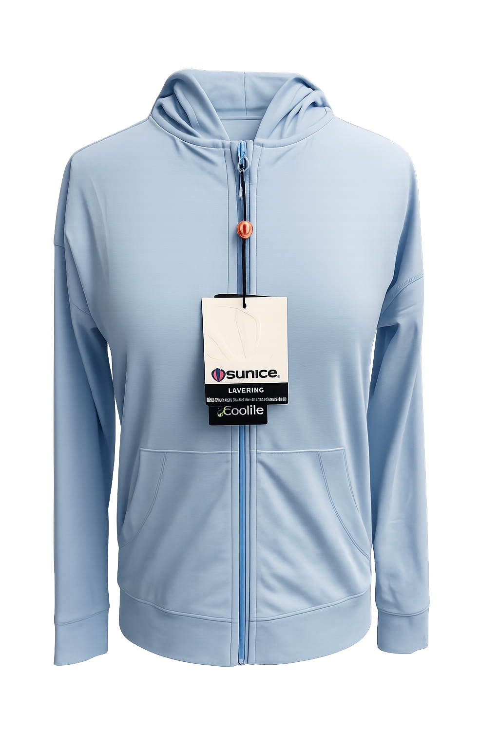 Sunice Women's Eve Full Zip Hoodie (w/ logo) - Blue Bell