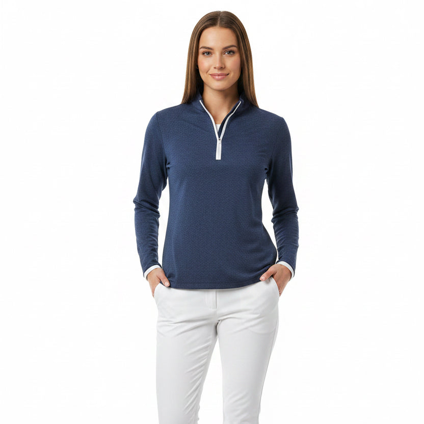 Peter Millar Women's Pullover Essential Perth Navy Size M