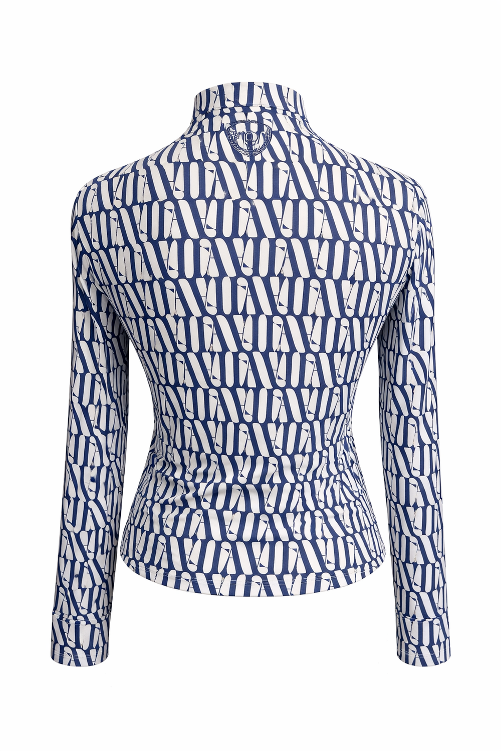 Fore All Bea Base Mock Top - Indigo/White "FA" Pattern - Skorzie