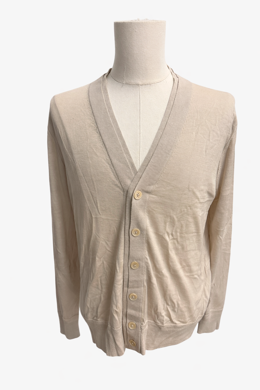 G/FORE Men's Merino Wool Cardigan - Pumice - Medium - Skorzie